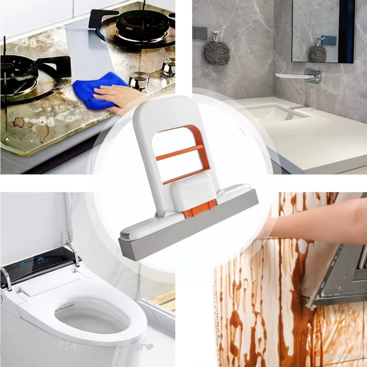 CleanSwift™ – Tragbarer Mini-Schwammmopp mit Wringfunktion